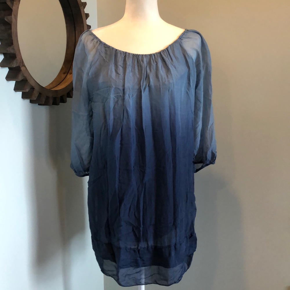 Italian Silk Balayage Tunic